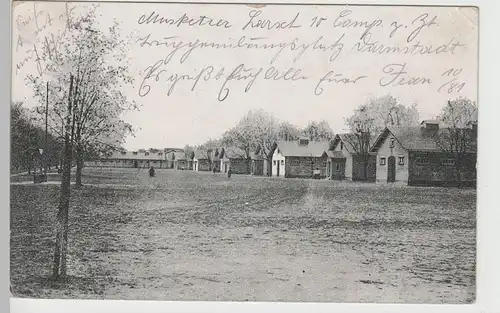 (83005) AK Truppenübungsplatz Darmstadt, Barackenlager 1910