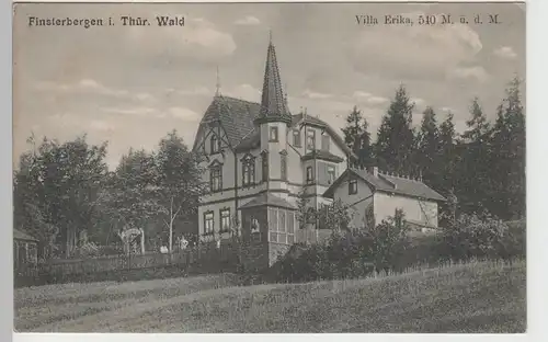 (82877) AK Finsterbergen, Villa Erika, vor 1945