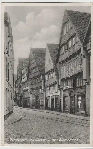 (82710) AK Osnabrück, Alte Häuser in der Bierstraße, 1931