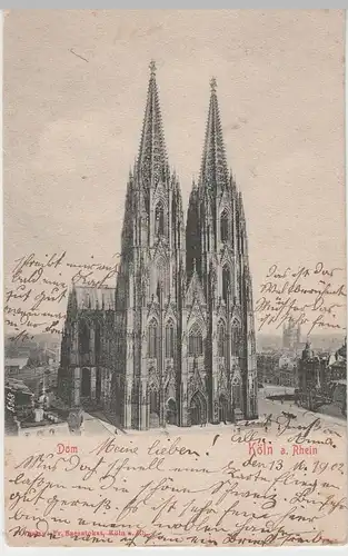 (82699) AK Köln, Dom 1902