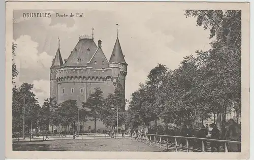 (82685) AK Brüssel, Bruxelles, Porte de Hal, Hallesches Tor 1916