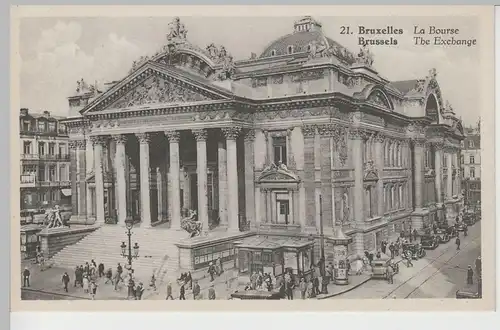 (82674) AK Brüssel, Bruxelles, La Bourse, Börse 1935