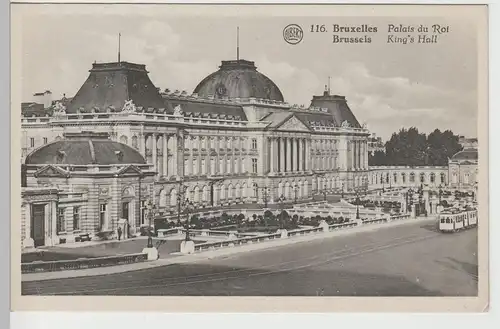 (82669) AK Brüssel, Bruxelles, Palais du Roi, Königspalast 1935