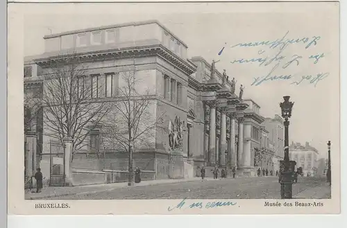 (82663) AK Brüssel, Bruxelles, Musée des Beaux Arts, Feldpost 1914