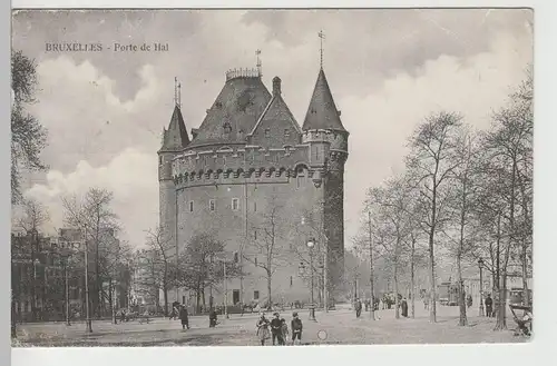 (82660) AK Brüssel, Bruxelles, Porte de Hal, Hallesches Tor 1930