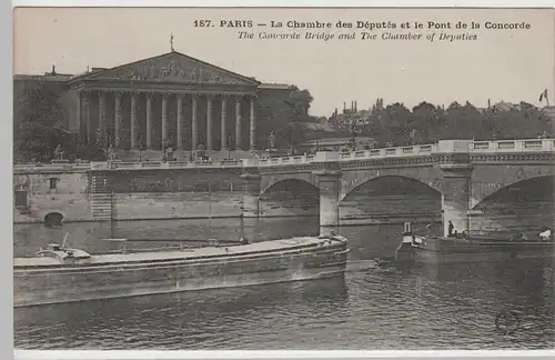 (82658) AK Paris, La Chambre des Députés, Pont de la Concorde, vor 1945