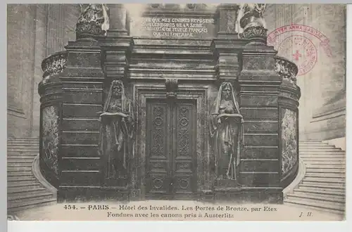 (82647) AK Paris, Invalidenheim, Hôtel des Invalides, Bronzetüren, v. 1945