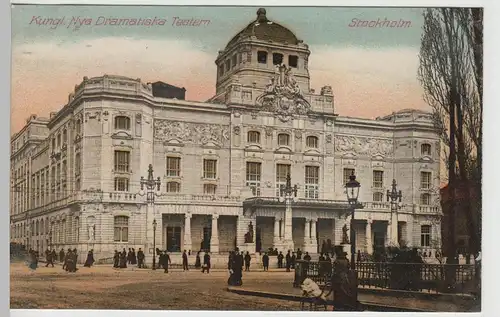 (82595) AK Stockholm, Königliches Dramatisches Theater, vor 1945
