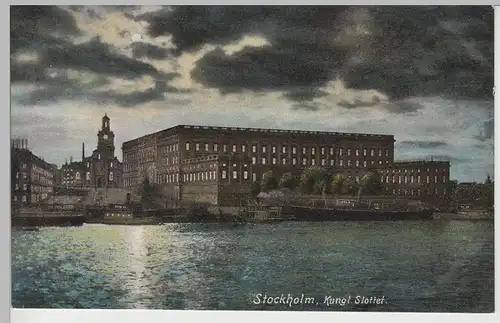 (82593) AK Stockholm, Kgl. Schloss, Kungliga Slottet, vor 1945