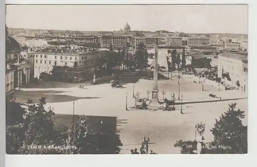 (82582) AK Rom, Roma, Piazza del Popolo, Obelisk, vor 1945