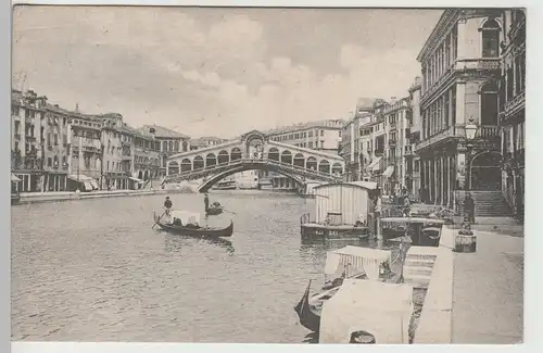(82576) AK Venezia, Venedig, Rialtobrücke, vor 1945
