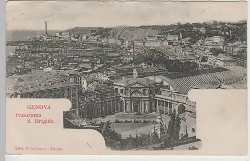 (82556) AK Genua, Genova, Panorama S. Brigida, 1905