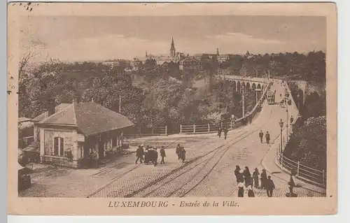 (82525) AK Luxembourg, Entrée de la Ville, 1929