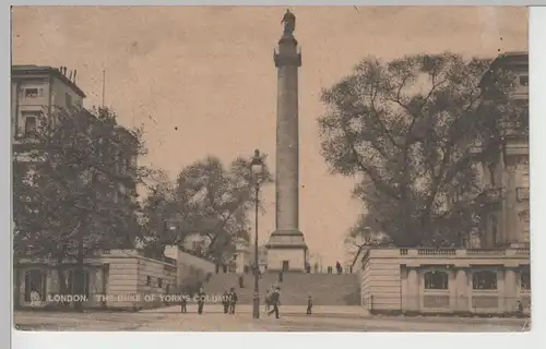 (82461) AK London, The Duke of York's column, 1907