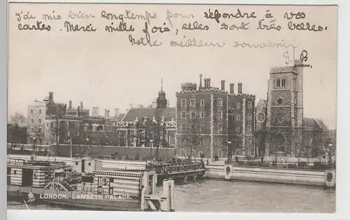 (82460) AK London, Lambeth Palace, vor 1945
