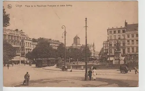 (82424) AK Liège, Lüttich, Place de la République Francaise, 1927