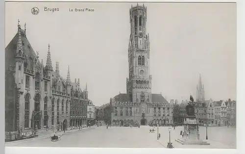 (82421) AK Bruges, Brügge, La Grand'Place, vor 1945