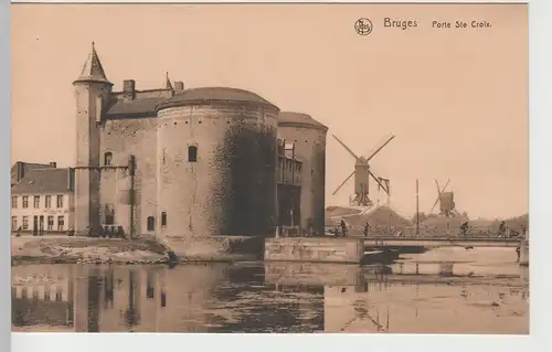 (82420) AK Bruges, Brügge, Porte Ste Croix, vor 1945