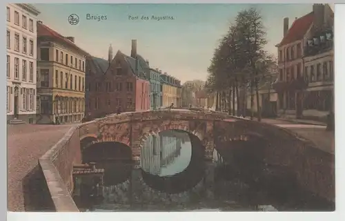 (82419) AK Bruges, Brügge, Pont des Augustins, vor 1945