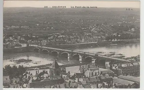 (82415) AK Orléans, Le Pont de la Loire, vor 1945