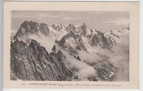 (82408) AK Chamonix-Mont-Blanc, Dent et Glacier du Géant, vor 1945