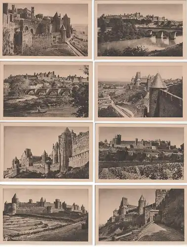 (82399) AK Cité de Carcassonne, 8 Karten vor 1945