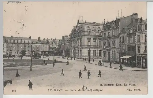 (82362) AK Le Mans, Place de la République, 1915