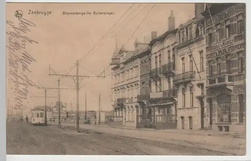 (82352) AK Zeebrugge, Blankenbergsche Buitensingel, 1917