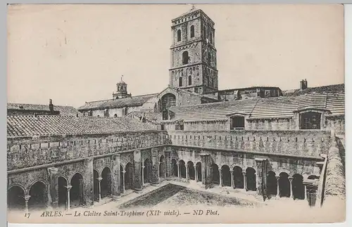 (82347) AK Arles, Le Cloitre Saint Trophime, vor 1945