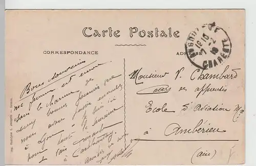 (82346) AK Angoulême, La Charente à l'Houmeau, 1918