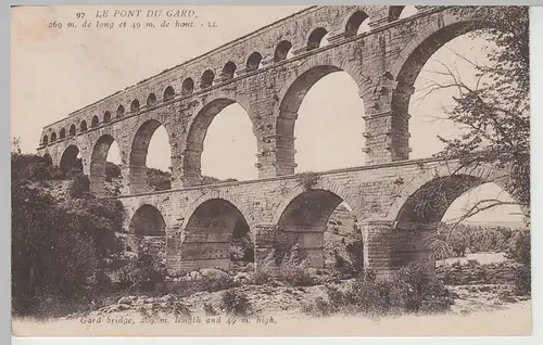 (82335) AK Le Pont du Gard, vor 1945