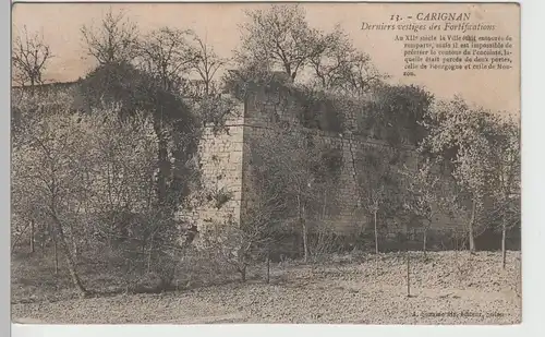 (82327) AK Carignan, Befestigungsanlagen, Feldpost 1914-18