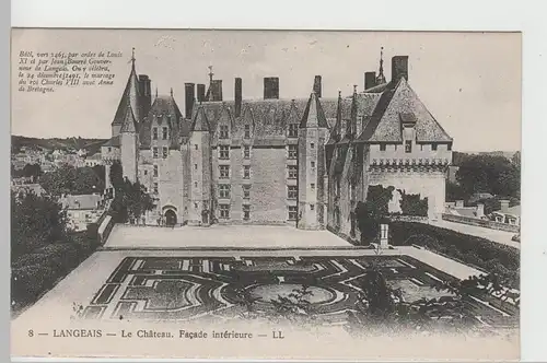 (82286) AK Langeais, Schloss, Château, vor 1945