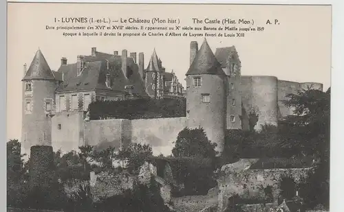 (82285) AK Luynes, Indre-et-Loire, Schloss, Château, vor 1945