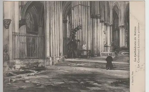 (82279) AK Isabelle Charlier, Reims, Kathedrale, Inneres, v. 1945