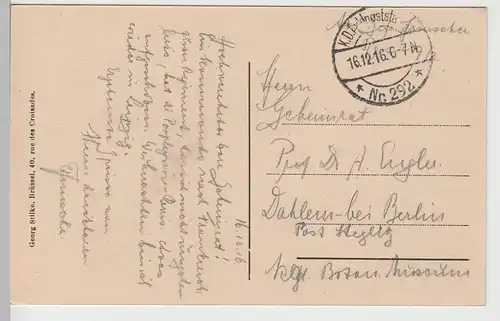 (82273) AK Valenciennes, Marktplatz, Feldpost 1916