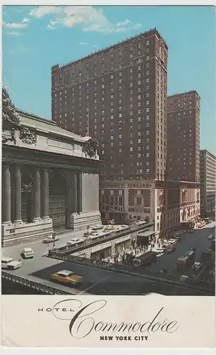 (82140) AK New York City, Hotel Commodore 1963