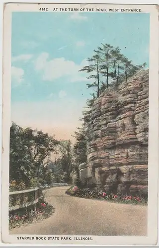 (82132) AK Starved Rock State Park, Illinois, West Entrance 1925