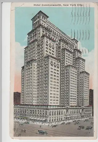 (82129) AK New York City, Hotel Commonwealth 1927