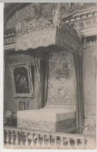 (82113) AK Versailles, Schloss, Château, Schlafzimmer, vor 1945