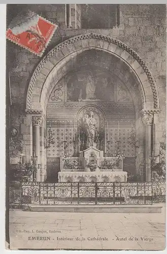 (82017) AK Embrun, Kathedrale, Altar, Autel de la Vierge 1913