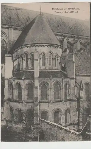 (81999) AK Soissons, Picardie, Kathedrale, vor 1945