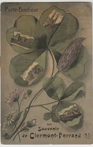 (81994) AK Souvenir de Clermont Ferrand 1909