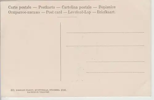 (81959) AK Nürnberg, Partie an der Museumsbrücke, 1906