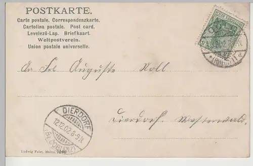 (81683) AK Köln, Totalansicht 1902