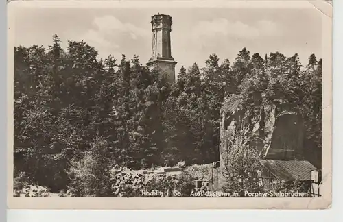 (81635) AK Rochlitz, Aussichtsturm m. Porphyr-Steinbrüchen