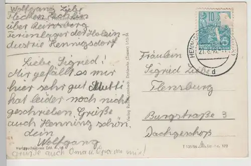 (81612) AK Flecken Zechlin, Schwarzer See 1956