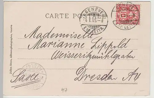 (81535) AK Genf, Genève, La Place Neuve, 1905