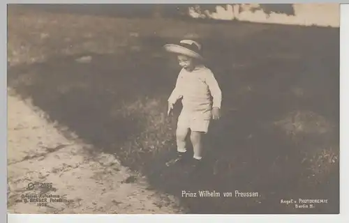 (81400) AK Prinz Wilhelm von Preussen als Kind 1908
