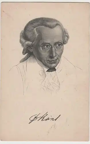(81320) AK Porträt Immanuel Kant, vor 1945